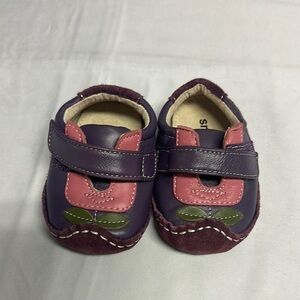 See Kai Run - Purple and Pink Baby Walker Shoes with Velcro Strap